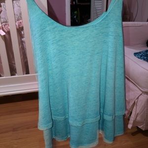 Blue loose tank